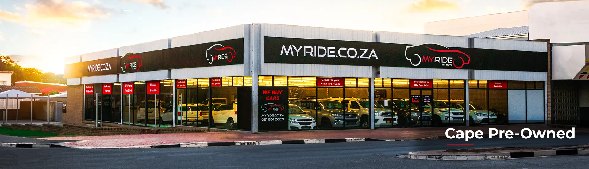 myride pre-owned banner